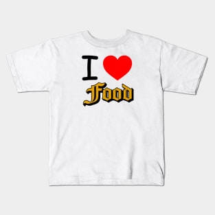 I Heart Food Kids T-Shirt